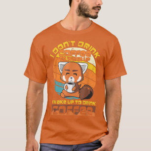 Camiseta Para Beber Café, Amante Animal Gracioso Para Los H
