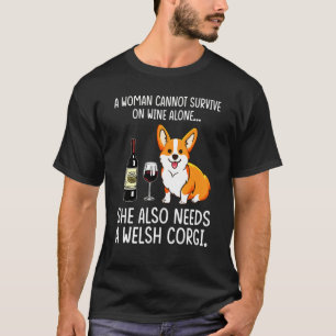 Camiseta Para beber vino Welsh Corgi Corgi