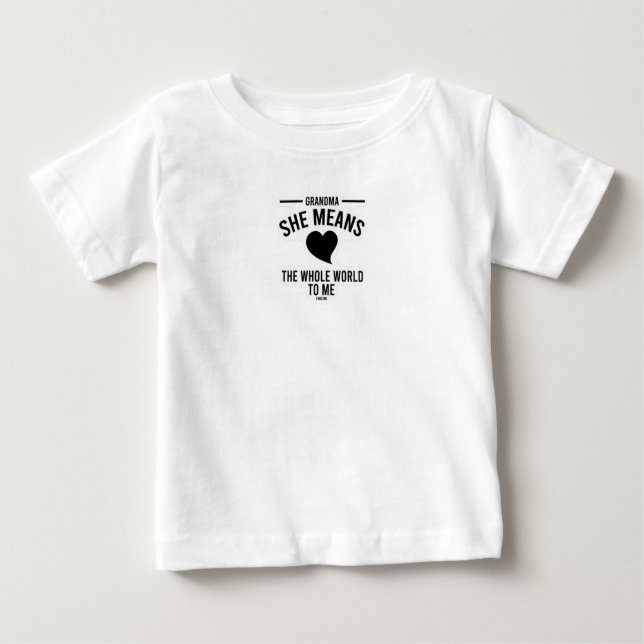 Camiseta para bebés, camiseta para bebés, camiseta (Anverso)
