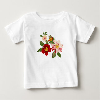 Camiseta para bebés con dibujos florales