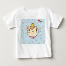 Camiseta para bebés con diseño de gato bonito - Ad