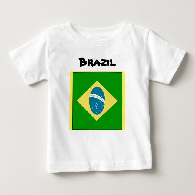 Camiseta para bebés de Brasil (Anverso)