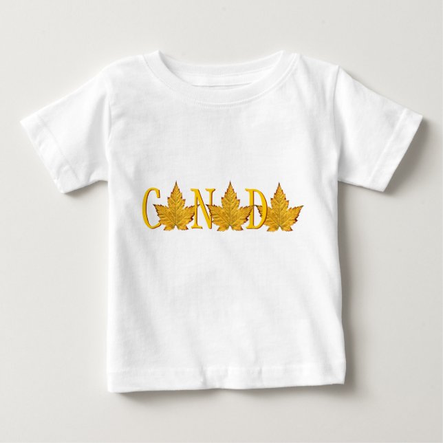 Camiseta para bebés de Canadá Camisas para niños d (Anverso)