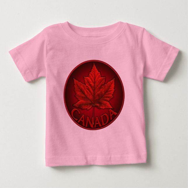 Camiseta para bebés de Canadá Camisetas de recuerd (Anverso)