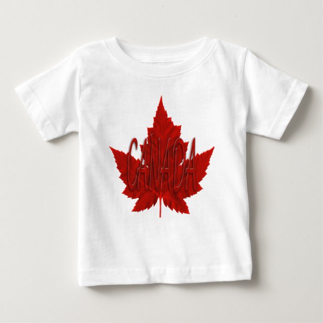 Camiseta para bebés de Canadá Camisetas de recuerd (Anverso)