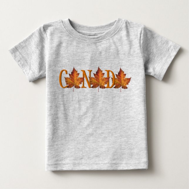 Camiseta para bebés de Canadá Souvenir Baby Tee Sh (Anverso)