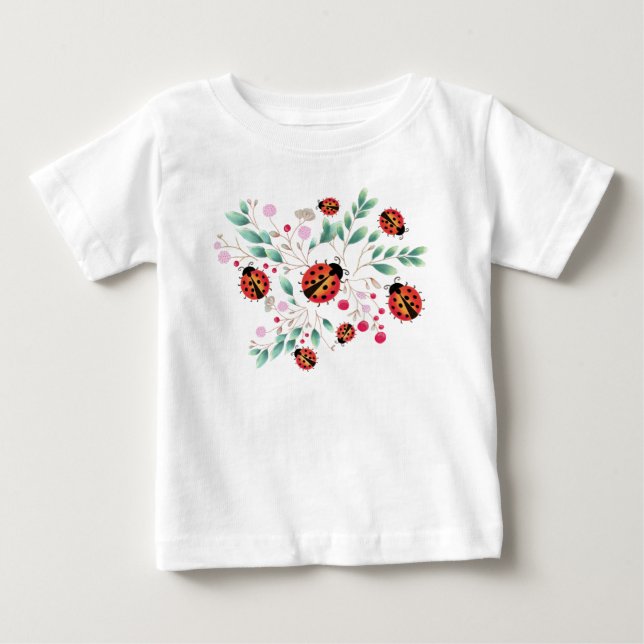 Camiseta para bebés de damas y bayas (Anverso)