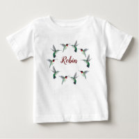 Camiseta para bebés de Hummingbirds gaseosa por pe