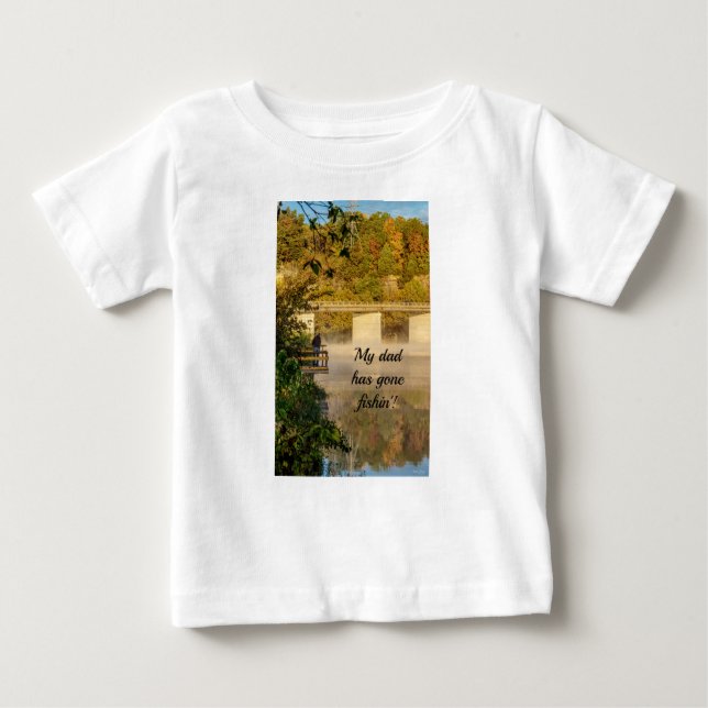Camiseta para bebés de la pesca otoñal de Lake Spr (Anverso)