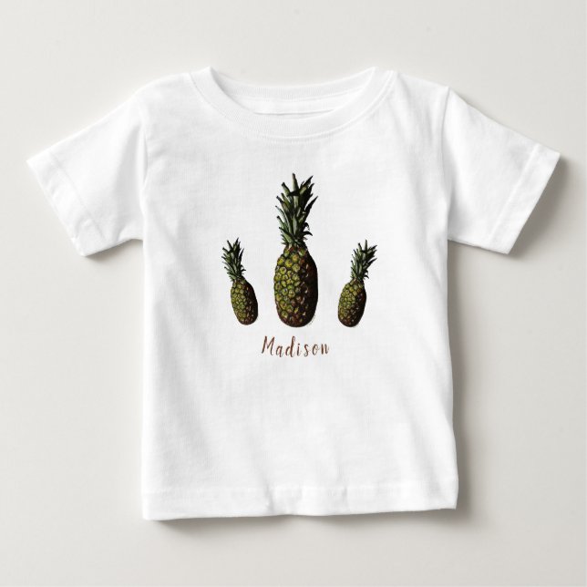 Camiseta para bebés de piña (Anverso)