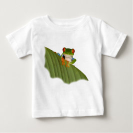 Camiseta para bebés de rana Gaudy roja