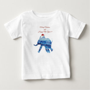 Camiseta para bebés de vacaciones de elefante lind