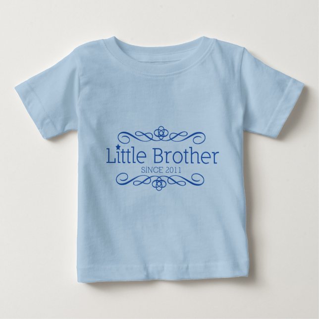 Camiseta para bebés - Hermano pequeño desde 2011 (Anverso)