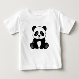 Camiseta para bebés Impresión Panda