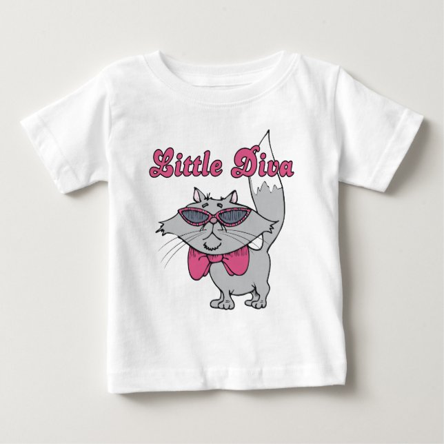 Camiseta para bebés/niños de la diva pequeña (Anverso)