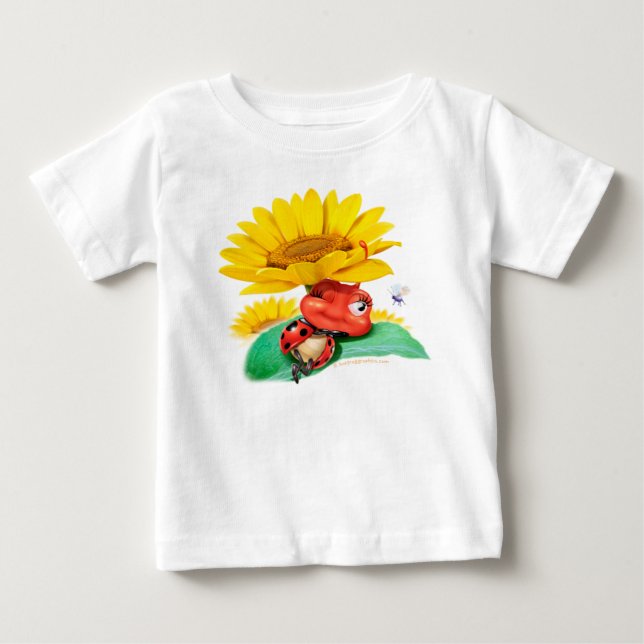 Camiseta para bebés Sleepy Ladybug / Sleepy Ladybi (Anverso)