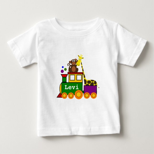 Camiseta para bebés y animales del zoológico (Anverso)