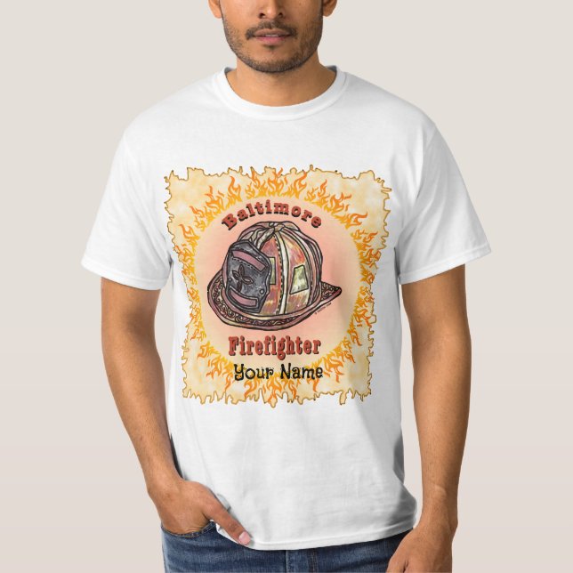 Camiseta para bomberos Baltimore (Anverso)