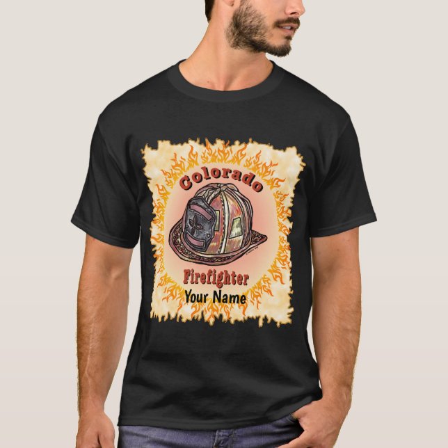 Camiseta para bomberos de Colorado (Anverso)