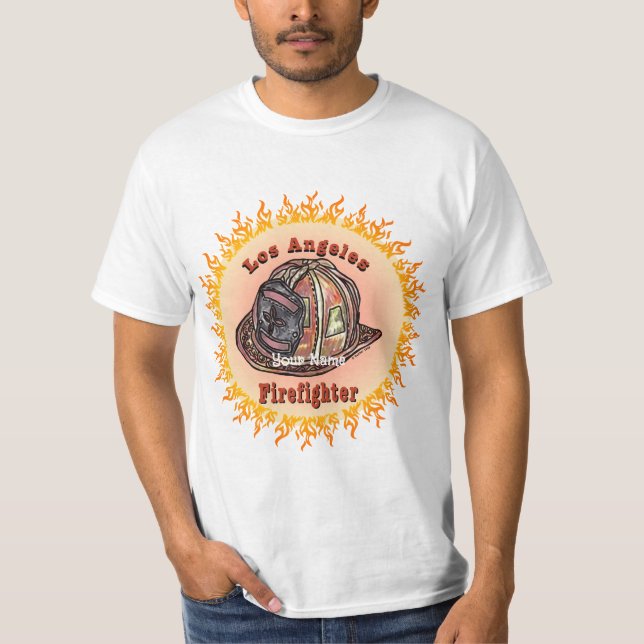 Camiseta para bomberos de Los Ángeles (Anverso)