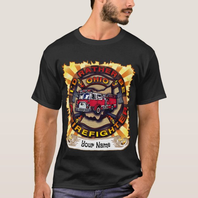 Camiseta para bomberos de Ohio (Anverso)