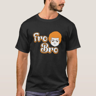 Camiseta Para Bro anaranjado oscuro y blanco
