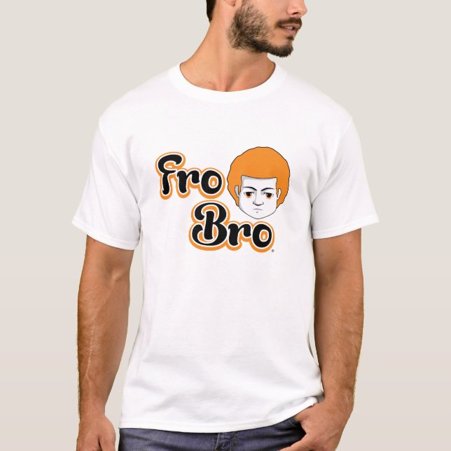 Camiseta Para Bro - naranja y negro (Anverso)