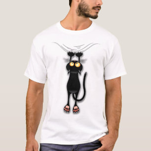 Camiseta para burro de gato negro