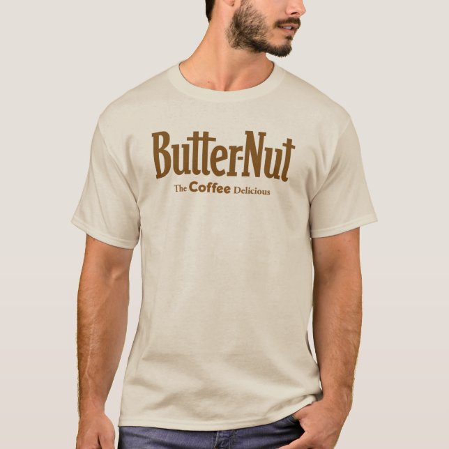 Camiseta para café con mantequilla y nuez (Anverso)