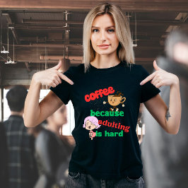 Camiseta para café y adultos