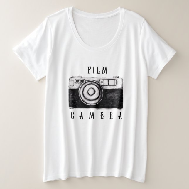 Camiseta para cámara de cine (Anverso del diseño)