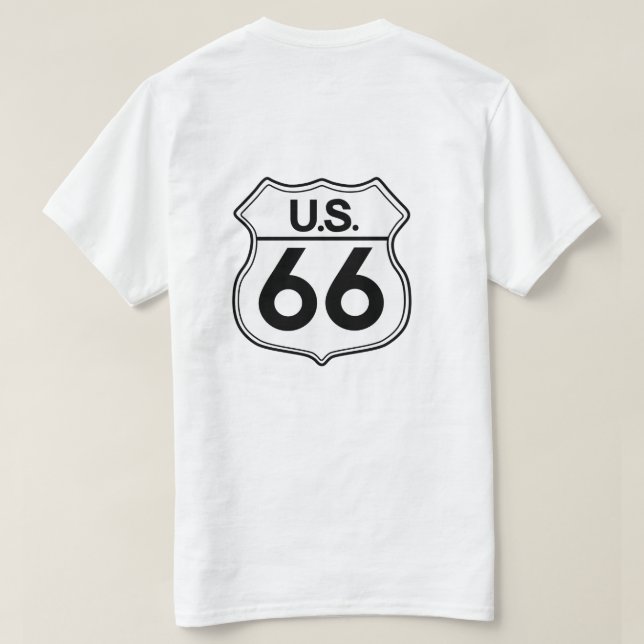 Camiseta para camisetas de la carretera US Route 6 (Reverso del diseño)