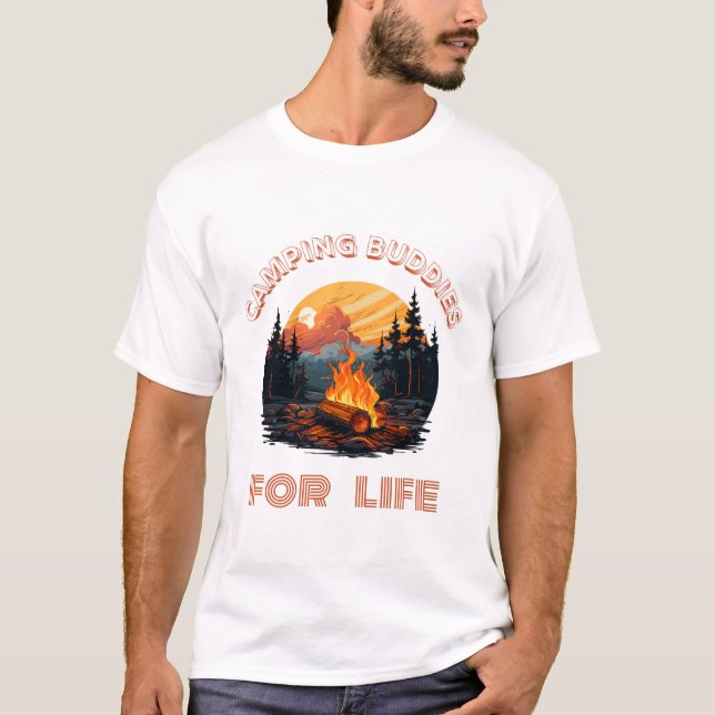 camiseta para campistas de diseño moderno (Anverso)