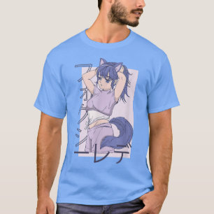 Camiseta Para Chica Anime Chica De Diseño Japonés Con Cola