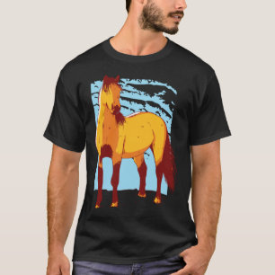 Camiseta para chicas con caballos Lindo hermoso caballo