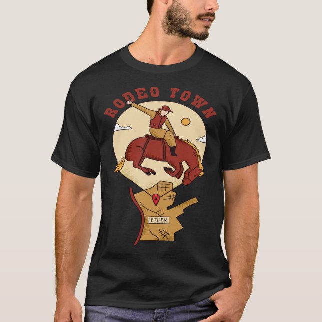 Camiseta para Chicas de Horses Rodeo Town (Anverso)