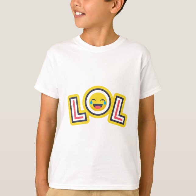 Camiseta para chicos con emoji de LOL Smiley - Div (Anverso)