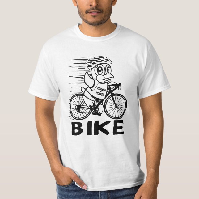 Camiseta para ciclismo de motor pingüino (Anverso)