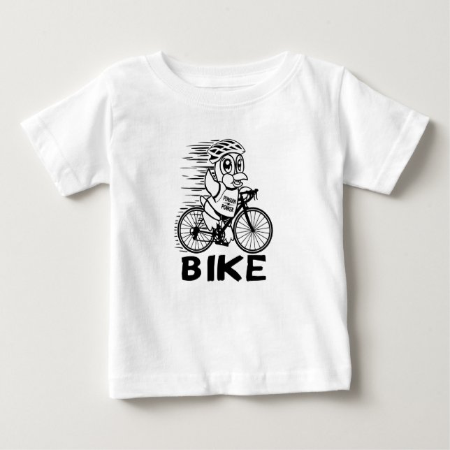 Camiseta para ciclismo de motor pingüino (Anverso)