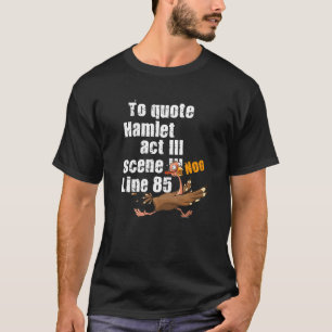 Camiseta para citar a hamlet  literario
