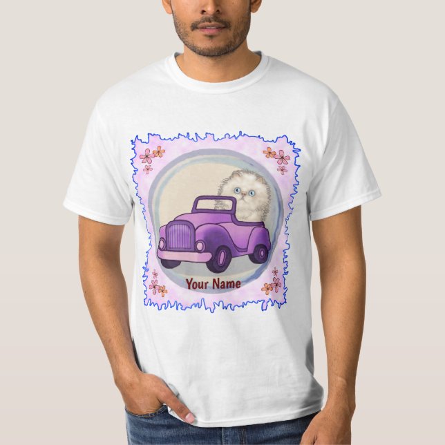 Camiseta para coches de gato del Himalaya (Anverso)