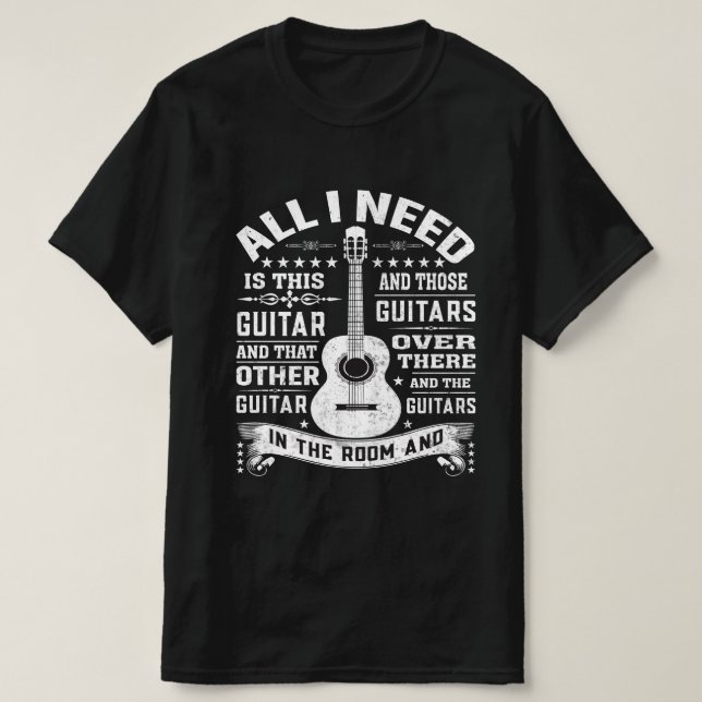 Camiseta Para Cualquier Músico Todo Lo Que Necesit (Diseño del anverso)