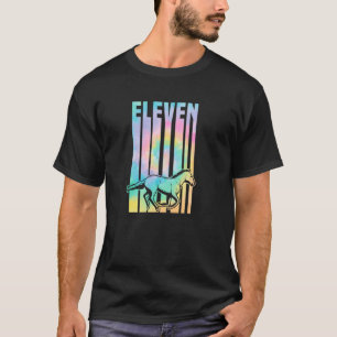 Camiseta Para Cumpleaños de 11 Años con Tema de Caballo Ecu