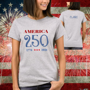 Camiseta para Damas AMÉRICA 250 1776-2026