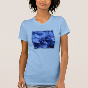 Camiseta para damas de Blue Hydrangea