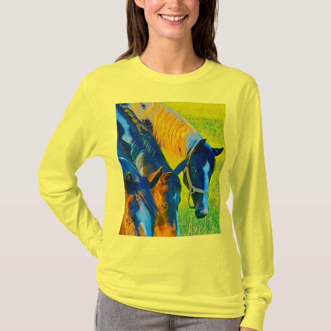 camiseta para damas de manga larga (Anverso)