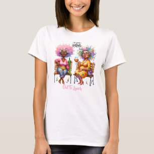 Camiseta para Damas de Vino Quirky Pero Primero Da