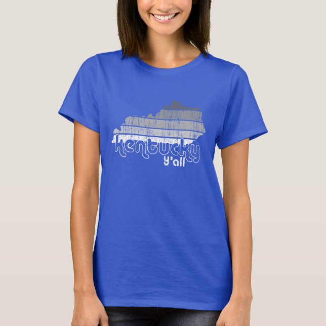 Camiseta para damas Funky Kentucky Y'all (Anverso)