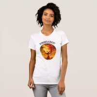 Camiseta para damas Peekaboo Masked Gothic Skeleto