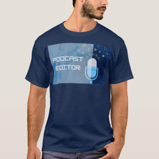 Camiseta para editor de audio y podcast